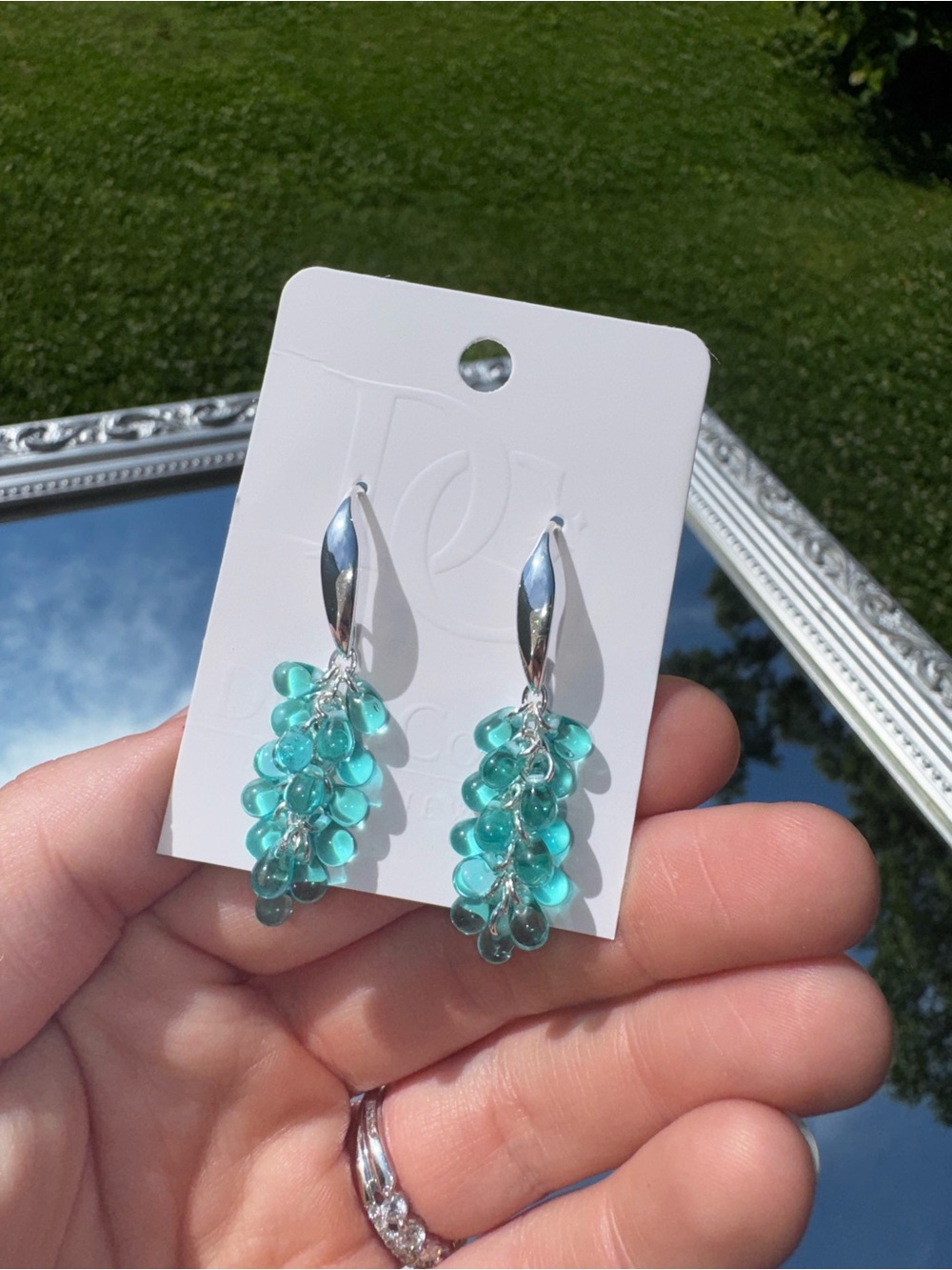 Aqua Rain Dangles